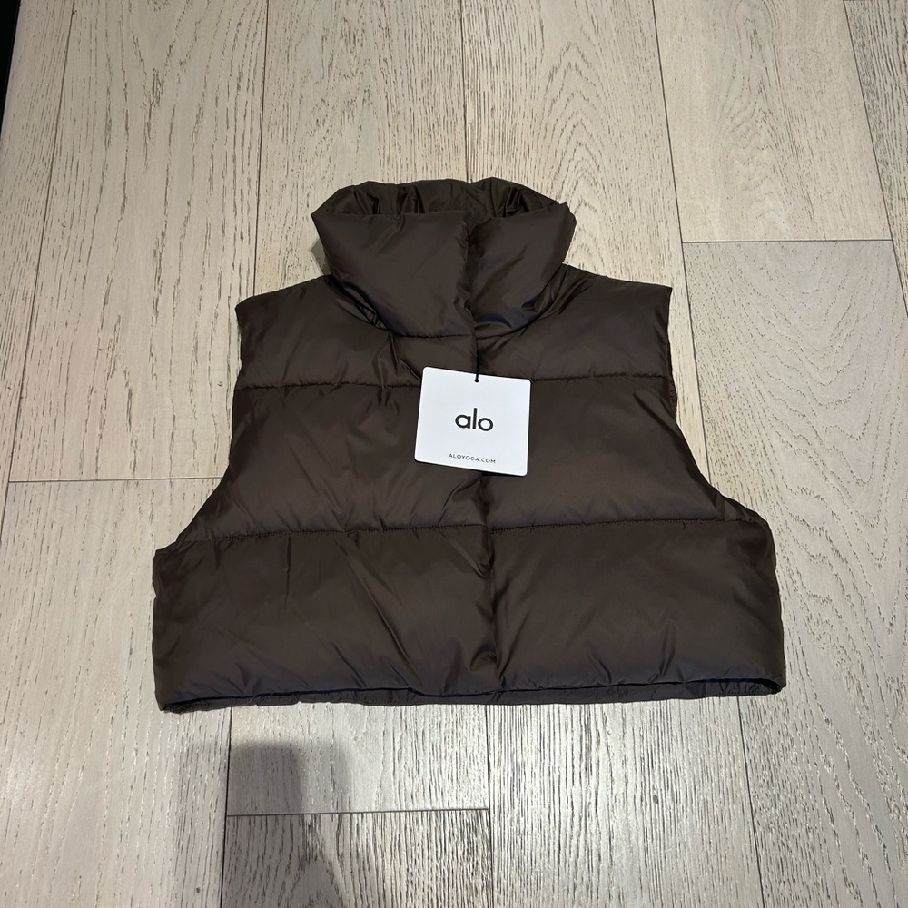 Alo Brown Puffer Vest